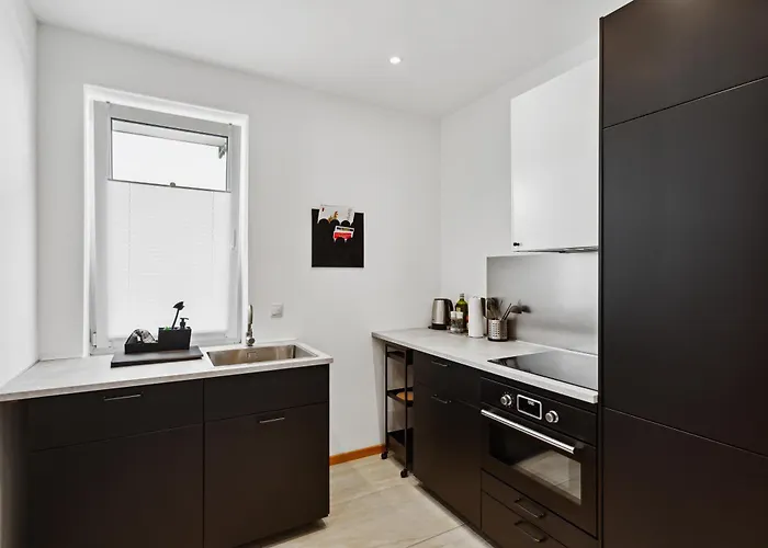 公寓 Gross, Modern, Vollausgestattet, Gemuetlich Mit Kueche Und Parkplatz Fuer Urlaub Oder Business